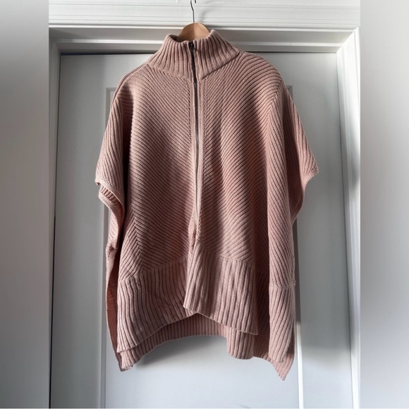 Peach MIXIT Poncho - One Size - Picture 1 of 4